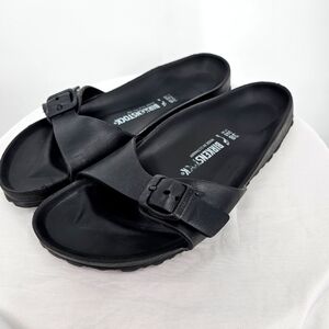 Birkenstock‎ Madrid EVA Black Buckle Slide Sandals Size 38 (US 7)